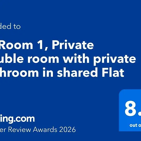F7 1, Private Double With Private Bathroom In Shared Flat Msida